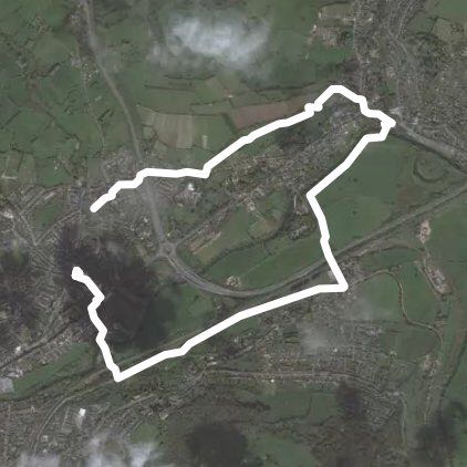 Bailbrook, Batheaston, & Bathampton canal loop walking route map in Bathampton