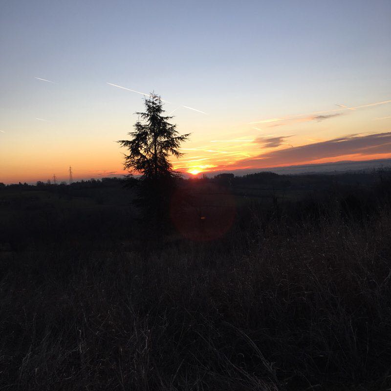 Short training walking route map in Trofarello