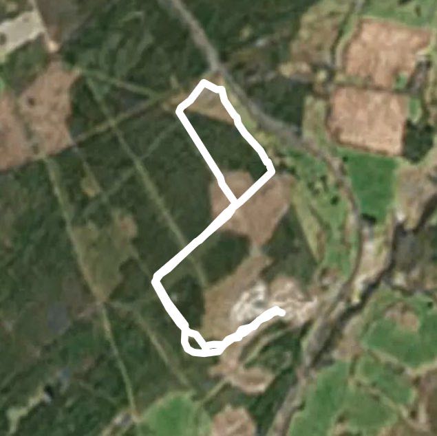 Daviot walking route map in Daviot