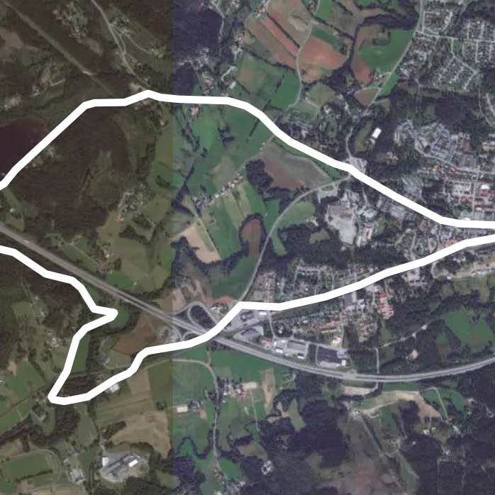 Ballasjön walking route map in Bollebygd