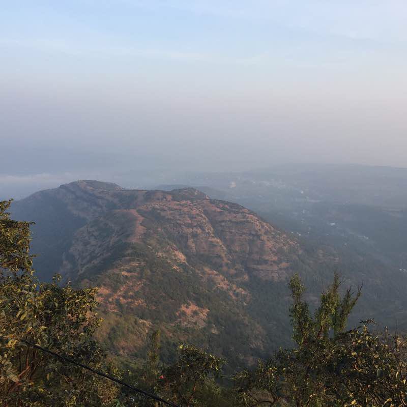 Sinhgad Trek Upward walking route map in Aatekar Vasti