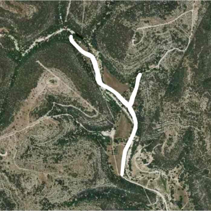 Ranch walking route map in Medina