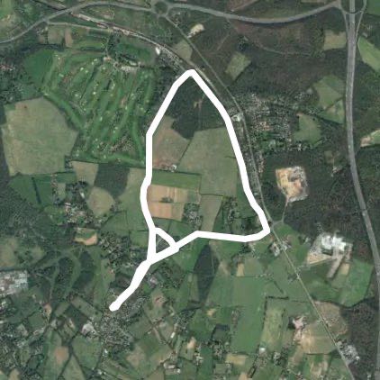 5k run walking route map in Halstead