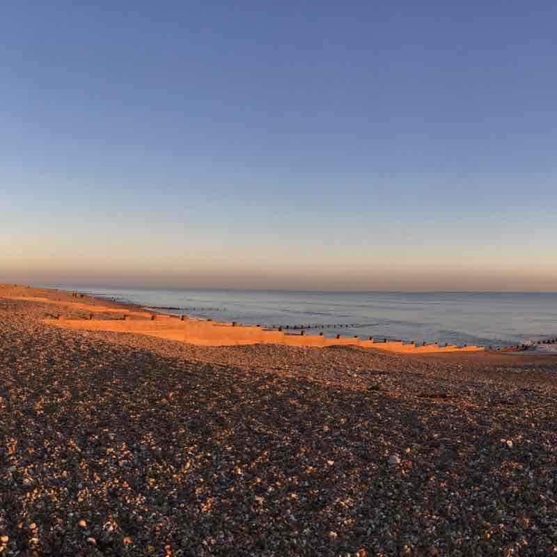 A gentle stroll along Ferring beach