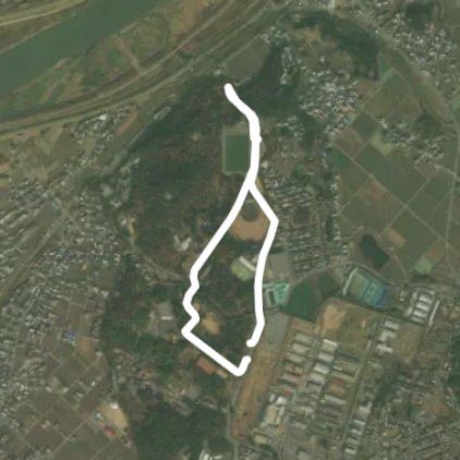 Hiokayama walking route map in Kakogawa