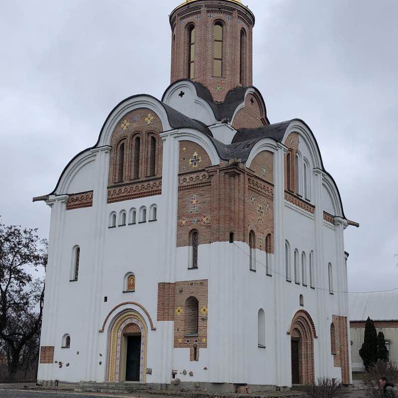 Temples of White Church 2 walking route map in Bila Tserkva