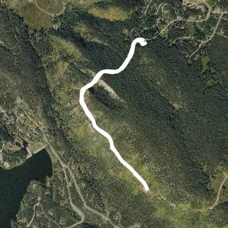 Boreas pass walking route map in Breckenridge