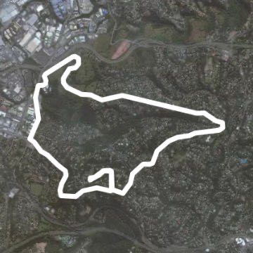 Cowies Hill Area walking route map in Pinetown