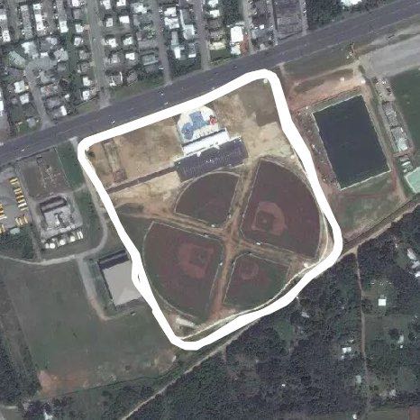 Sports complex walking route map in Macheche