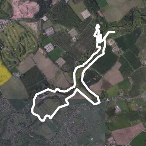 Almond each walking route map in East Calder