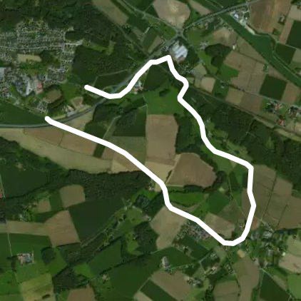 Hitzhausen walking route map in Ostercappeln