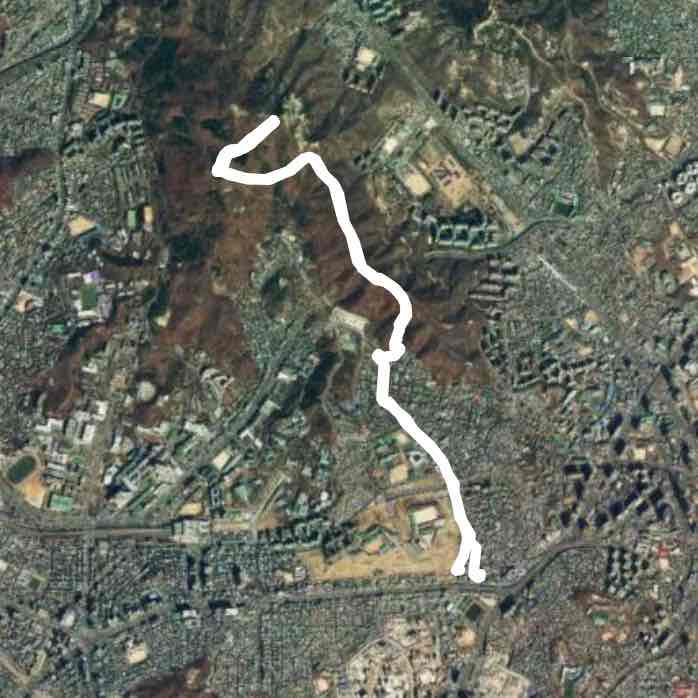 Seodaemun Ansan Percorso a piedi Seodaemungu, Seul, Corea del Sud