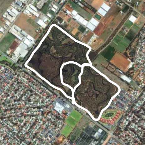 Kaurna wetlands walking route map in Burton