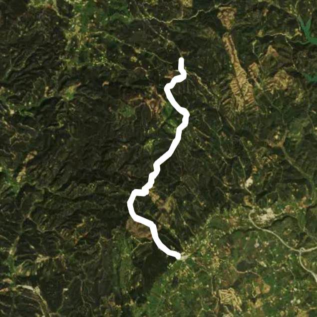 Barao to N120 and back walking route map in Barão de São João