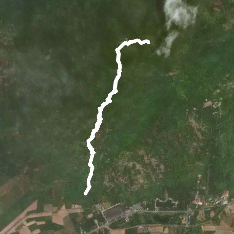 Ba Den mountain - electric pole walking route map in Thành phố Tây Ninh
