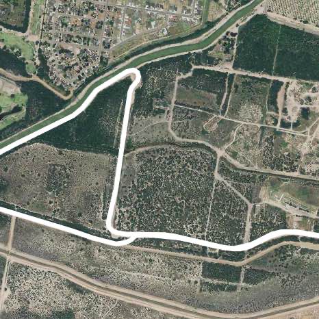 Mission Trails walking route map in Mission