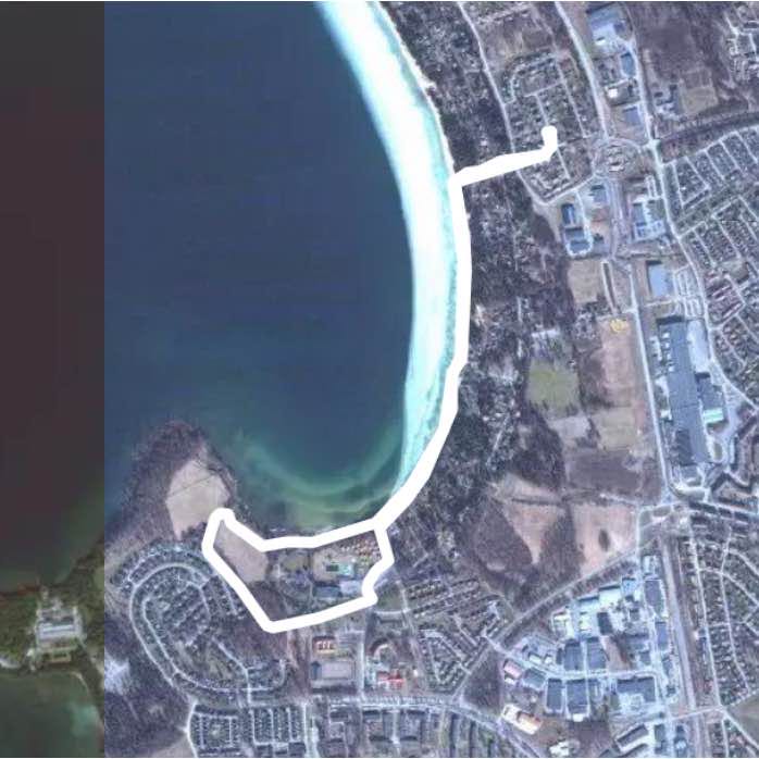 Varamon walking route map in Motala