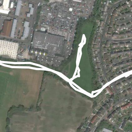 Woodside Collingwood walking route map in Gosport
