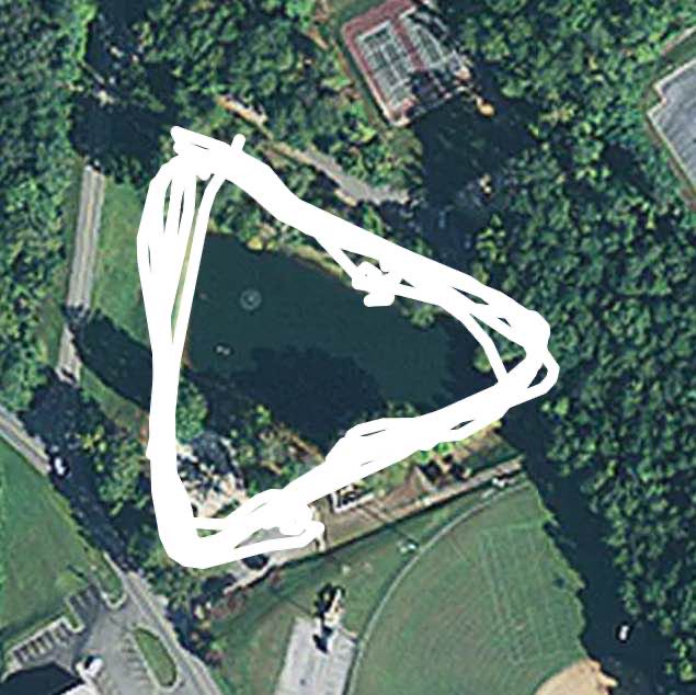 Jasper city park walking route map in Jasper