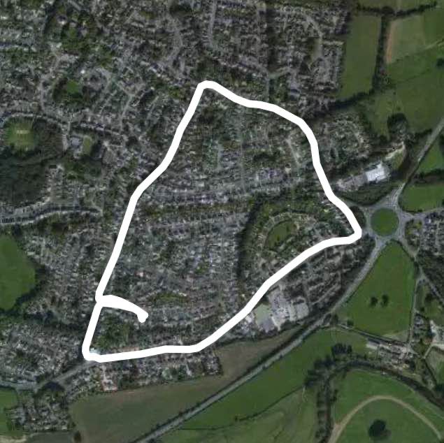 Hayes Lane Walk Trail Colehill, Wimborne, England Pacer