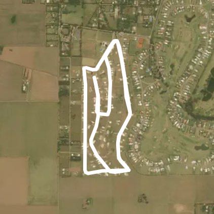 Soles walking route map in Río Cuarto