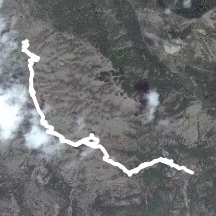 Mali lisinj walking route map in Dabezići