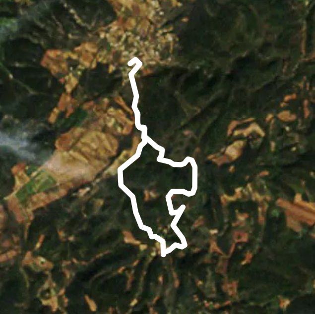 Brue skin walking route map in Brue-Auriac