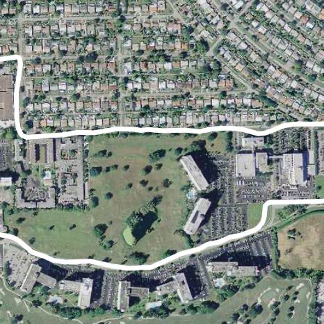 Hillcrest walking route map in Hallandale Beach