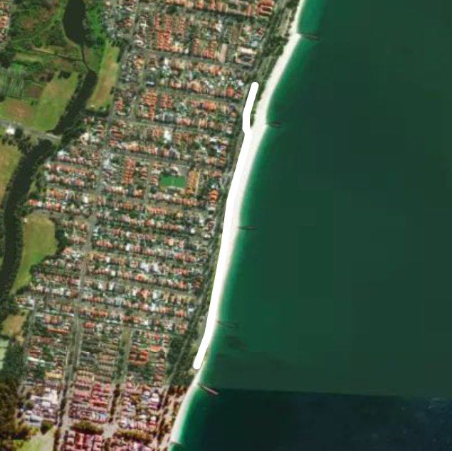 Brighton Le Sands walking route map in Malabar