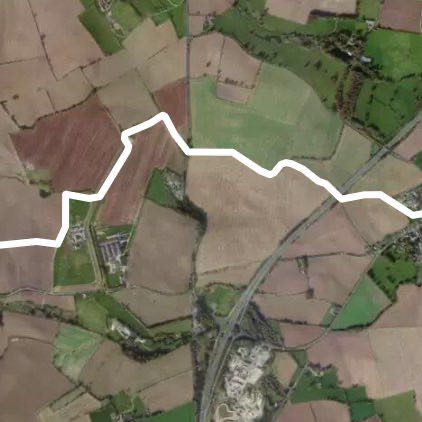 Barton walking route map in Newton Morrell