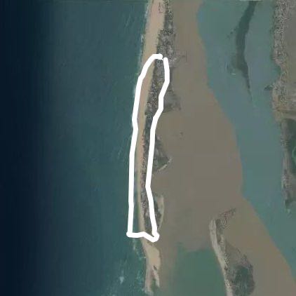 Single team walking route map in Saint Louis