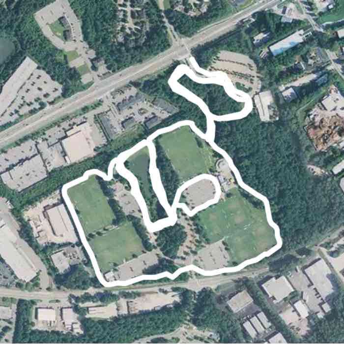 Pickneyville trail walking route map in Duluth