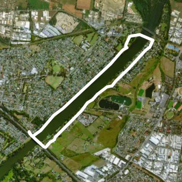 River walk walking route map in Emu Plains