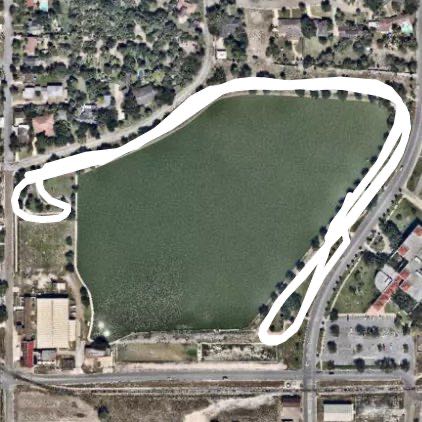 Library walking route map in Harlingen