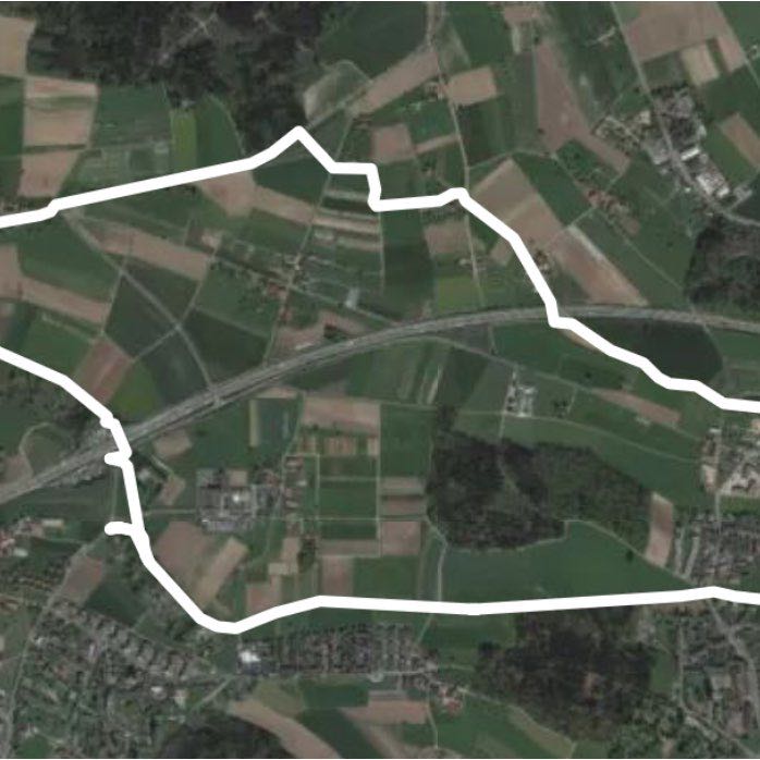 Seebach round walking route map in Opfikon