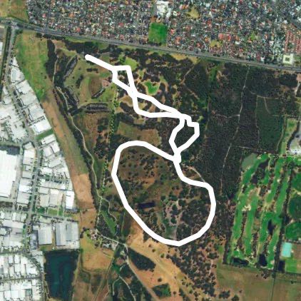 Braeside park walking route map in Dingley Village