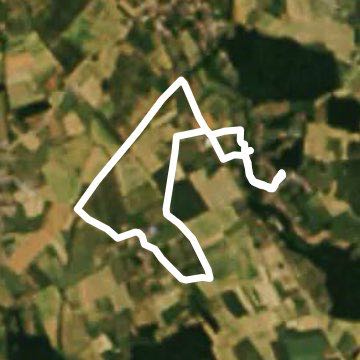 Montignies sur roc walking route map in Honnelles