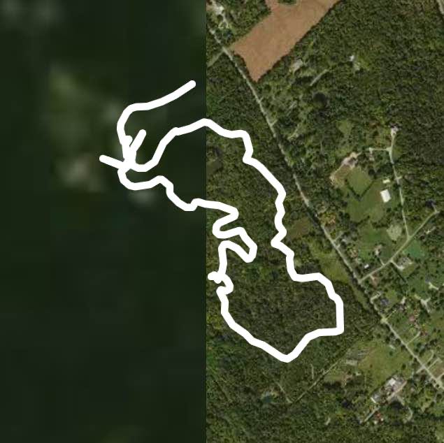 Cincinnati Nature Center walking route map in Batavia