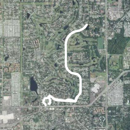 Countryside/Landmark Walk walking route map in Safety Harbor