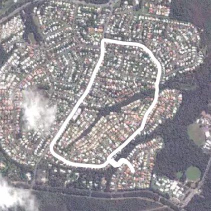 Outlook drive walk walking route map in Tewantin