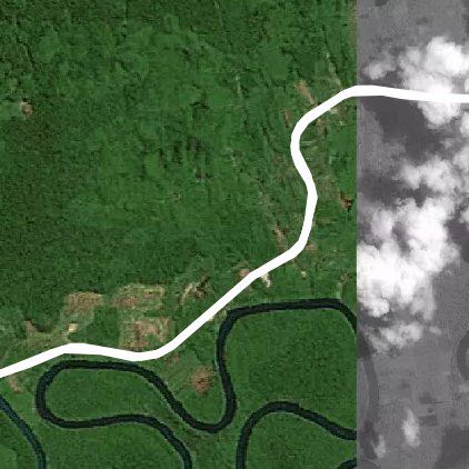 Village villa walking route map in Kuala Rompin