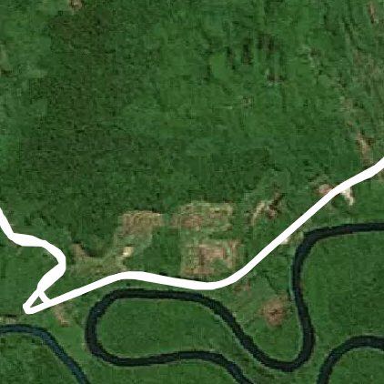 Grandma's house - the village of kerpal walking route map in Kuala Rompin