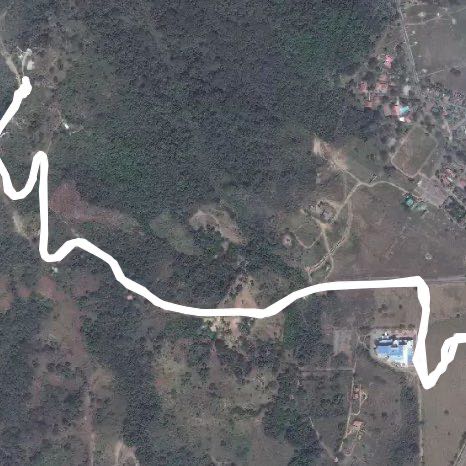 The virgin walking route map in Yopal