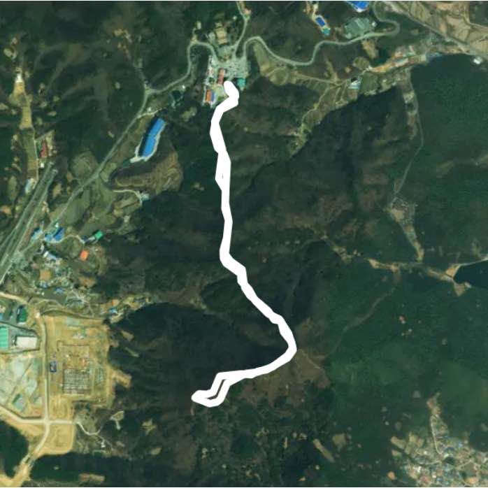 Depart from Goseongsan Santatana walking route map in Anseong-si