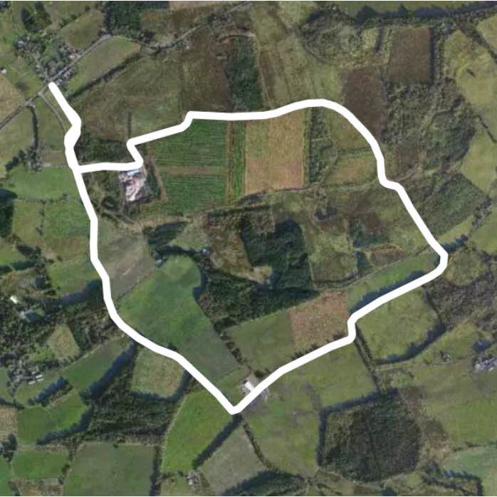 Lambhill The Long Way Round walking route map in Powmill