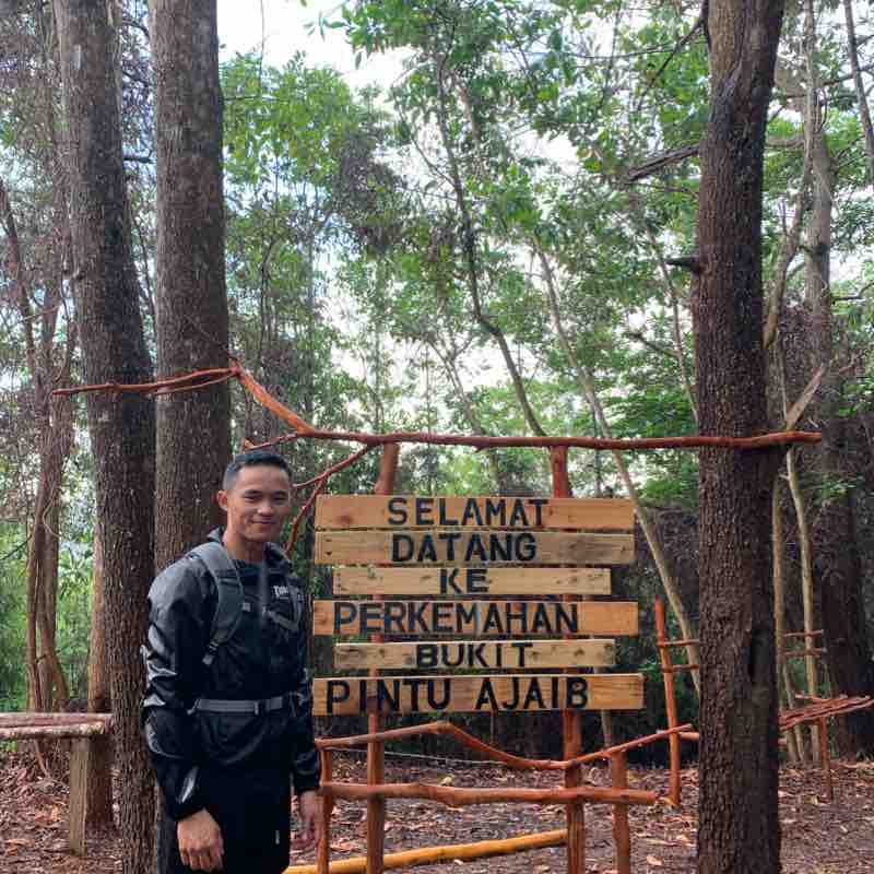 Back to back walking route map in Kampung Sungai Matan