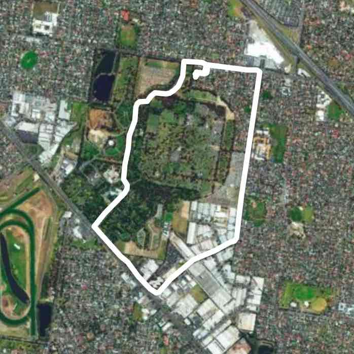 Cemetery walking route map in Mulgrave