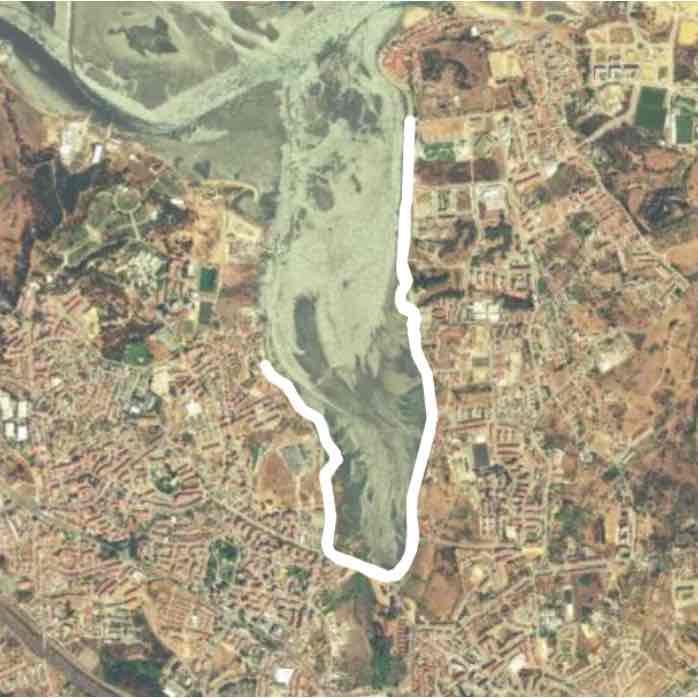 Seixal -Amora 2 walking route map in Seixal