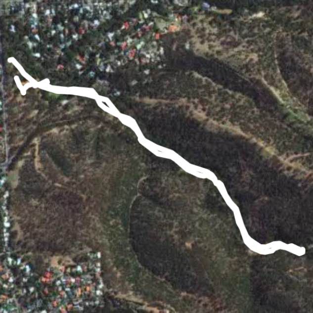 Morialta Park walking route map in Rostrevor