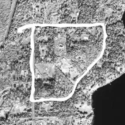 Tabor lake route walking route map in Prince George